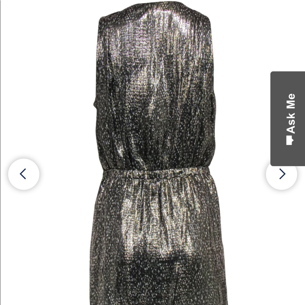 Metallic mini dress